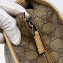 GUCCI GG Supreme Tote Bag PVC Beige Silver 211137 Auth 147938-18