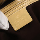 GUCCI GG Supreme Tote Bag PVC Beige Silver 211137 Auth 147938-19