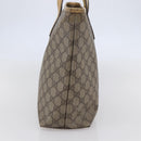 GUCCI GG Supreme Tote Bag PVC Beige Silver 211137 Auth 147938-4