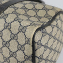 GUCCI GG Supreme Sherry Line Boston Bag PVC Navy Gold 012 3842 33 39 Auth 147940-8