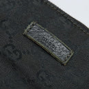 GUCCI GG Canvas Shoulder Bag Black Silver 114273 Auth 147943-17