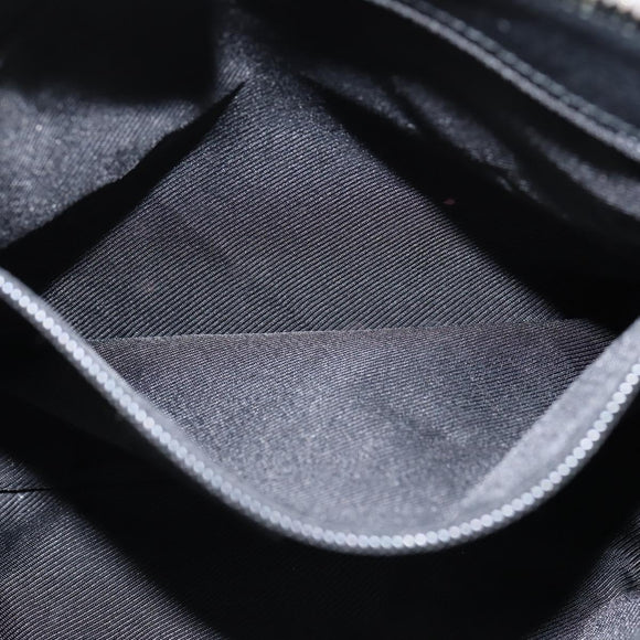 GUCCI GG Canvas Shoulder Bag Black Silver 114273 Auth 147943