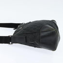 GUCCI GG Canvas Shoulder Bag Black Silver 114273 Auth 147943-3
