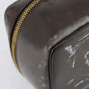 GUCCI Bamboo Vanity Hand Bag Leather Brown Gold 032 1705 0151 Auth 147944-15