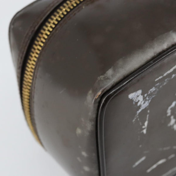 GUCCI Bamboo Vanity Hand Bag Leather Brown Gold 032 1705 0151 Auth 147944