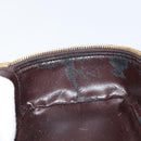 GUCCI Bamboo Vanity Hand Bag Leather Brown Gold 032 1705 0151 Auth 147944-11