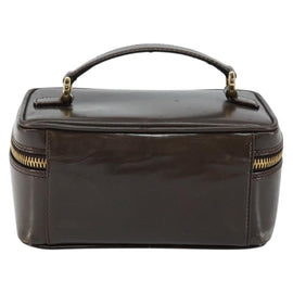 GUCCI Bamboo Vanity Hand Bag Leather Brown Gold 032 1705 0151 Auth 147944 - 0