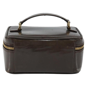 GUCCI Bamboo Vanity Hand Bag Leather Brown Gold 032 1705 0151 Auth 147944 - 0