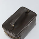 GUCCI Bamboo Vanity Hand Bag Leather Brown Gold 032 1705 0151 Auth 147944-6