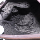 GUCCI Bamboo Hand Bag Nylon 2way Brown Silver 000 2404 Auth 147946-20