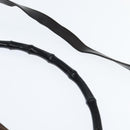 GUCCI Bamboo Hand Bag Nylon 2way Brown Silver 000 2404 Auth 147946-14