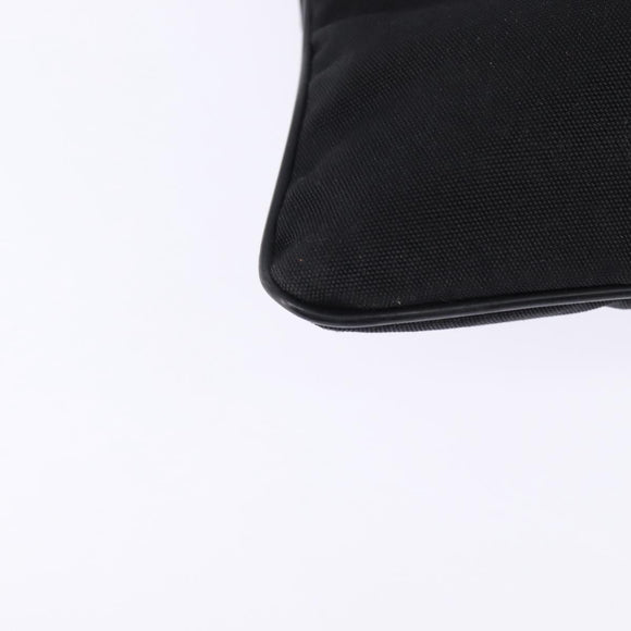 GUCCI Web Sherry Line Shoulder Bag Nylon Black 181068 Auth 147947