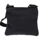 GUCCI Web Sherry Line Shoulder Bag Nylon Black 181068 Auth 147947-2