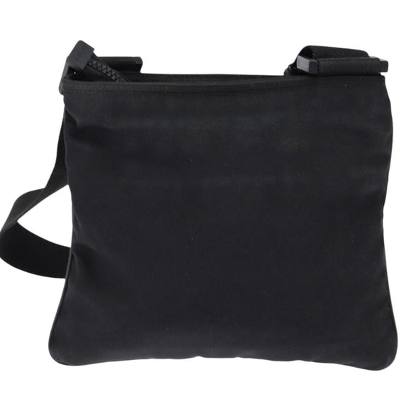 GUCCI Web Sherry Line Shoulder Bag Nylon Black 181068 Auth 147947