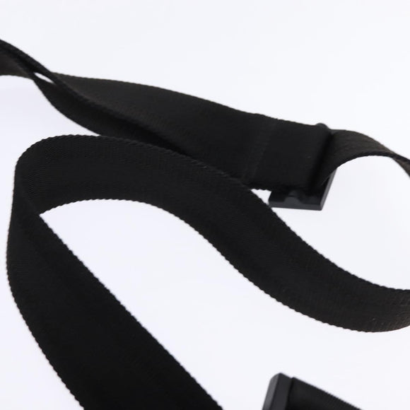 GUCCI Web Sherry Line Shoulder Bag Nylon Black 181068 Auth 147947