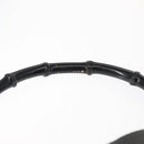 GUCCI Bamboo Shoulder Bag Leather Black Gold 001 2113 1880 Auth 147949-8