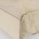 PRADA Tote Bag Nylon Ivory Silver Auth 147950-9