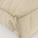 PRADA Tote Bag Nylon Ivory Silver Auth 147950-14