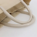 PRADA Tote Bag Nylon Ivory Silver Auth 147950-7