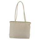 PRADA Tote Bag Nylon Ivory Silver Auth 147951-2