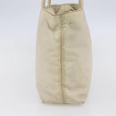 PRADA Tote Bag Nylon Ivory Silver Auth 147951-3