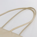 PRADA Tote Bag Nylon Ivory Silver Auth 147951-8