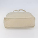 PRADA Tote Bag Nylon Ivory Silver Auth 147951-5