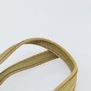 PRADA Tote Bag Nylon Beige Silver Auth 147952-8