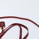 PRADA Tote Bag Nylon 2way Red Gold Auth 147953-15