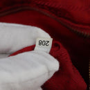 PRADA Tote Bag Nylon 2way Red Gold Auth 147953-12