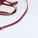 PRADA Tote Bag Nylon 2way Red Gold Auth 147953-8