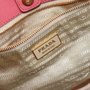 PRADA Tote Bag Nylon Pink Gold Auth 147954-10