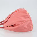 PRADA Tote Bag Nylon Pink Gold Auth 147954-4