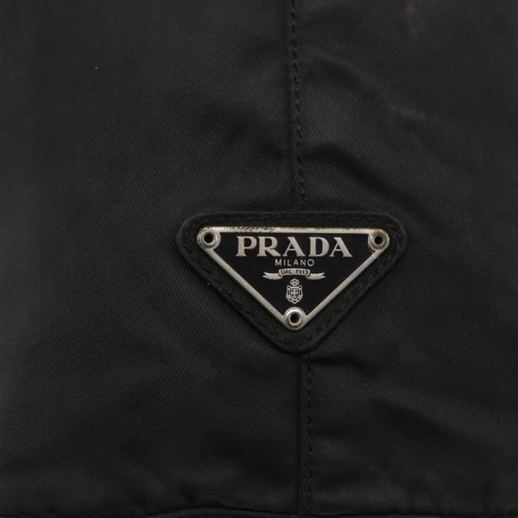PRADA Tote Bag Nylon Black Auth 147955