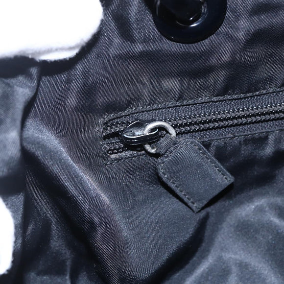 PRADA Tote Bag Nylon Black Auth 147955