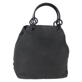 PRADA Tote Bag Nylon Black Auth 147955