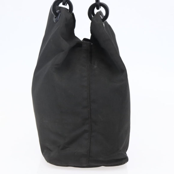 PRADA Tote Bag Nylon Black Auth 147955