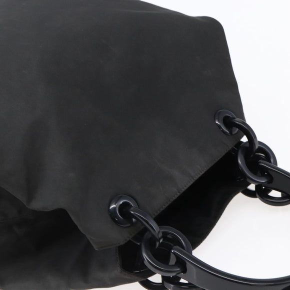 PRADA Tote Bag Nylon Black Auth 147955