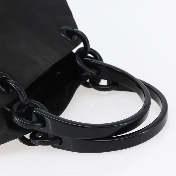 PRADA Tote Bag Nylon Black Auth 147955