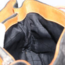 CELINE C Sulky Hand Bag Suede Black Silver Auth 147956-18