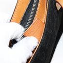 CELINE C Sulky Hand Bag Suede Black Silver Auth 147956-12