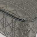 Christian Dior Canage Hand Bag Nylon Gray Silver Auth 147959-8