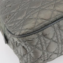 Christian Dior Canage Hand Bag Nylon Gray Silver Auth 147959-15