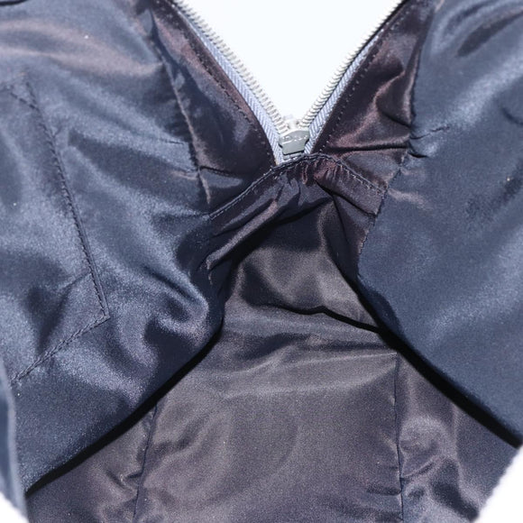 Christian Dior Canage Hand Bag Nylon Gray Silver Auth 147959