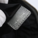 Christian Dior Canage Hand Bag Nylon Gray Silver Auth 147959-12