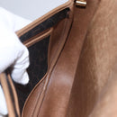 Christian Dior Honeycomb Canvas Shoulder Bag PVC Black Brown gold Auth 147960-18