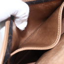 Christian Dior Honeycomb Canvas Shoulder Bag PVC Black Brown gold Auth 147960-12