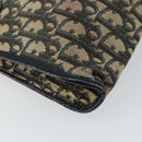 Christian Dior Trotter Canvas Shoulder Bag Navy Gold Auth 147961-14