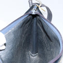 Christian Dior Trotter Canvas Shoulder Bag Navy Gold Auth 147961-18