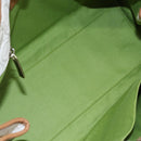 Salvatore Ferragamo Gancini Hand Bag Leather Ivory Gold Auth 147963-10